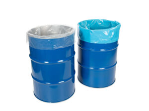 Metal lidded containers with liner